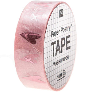 RICO DESIGN Paper Poetry Tape IT MUST BE LOVE Herzen rosa